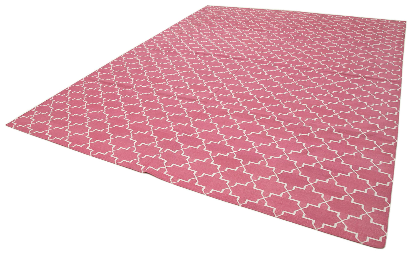 9x12 Pink Dhurrie Rug - 32652