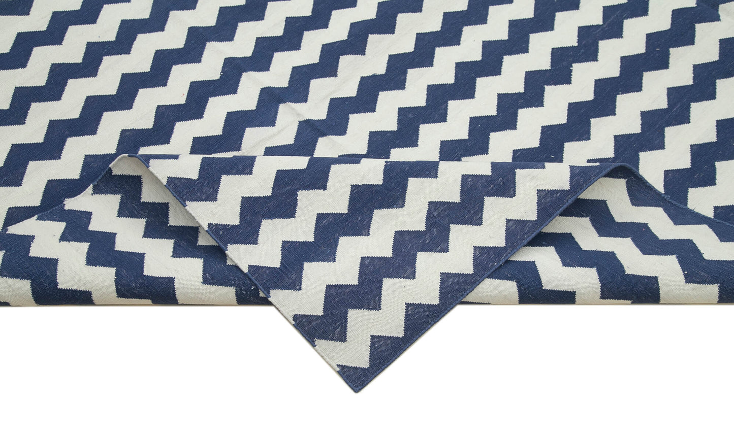 9x12 Blue Dhurrie Rug - 32653