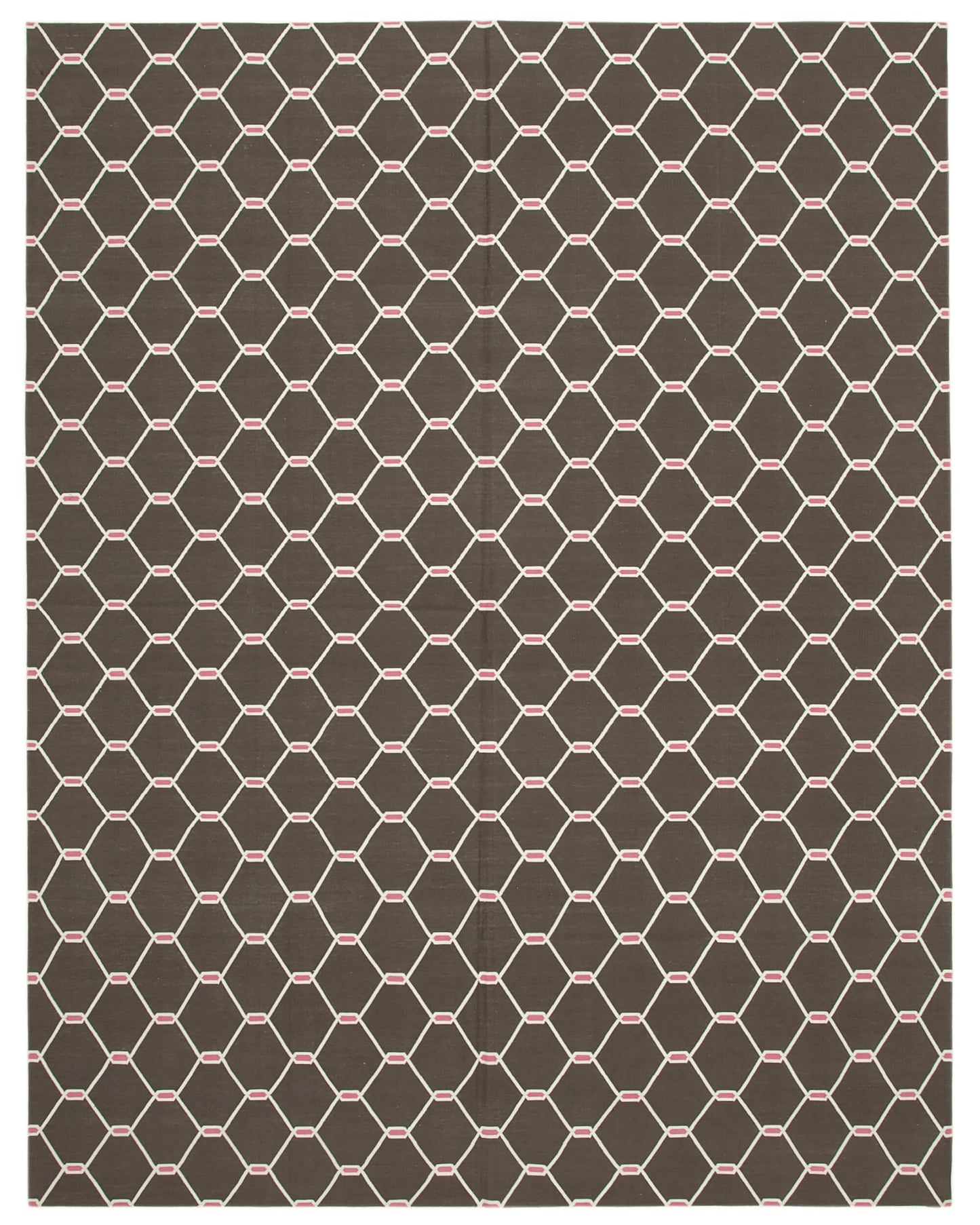 9x12 Brown Dhurrie Rug - 32656