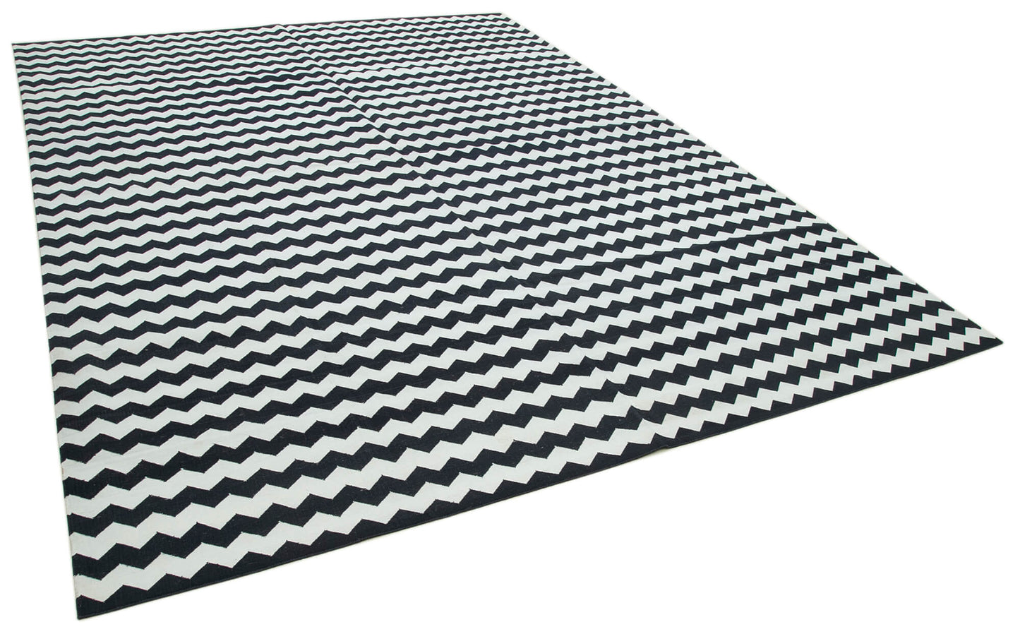 9x12 Black Dhurrie Rug - 32659