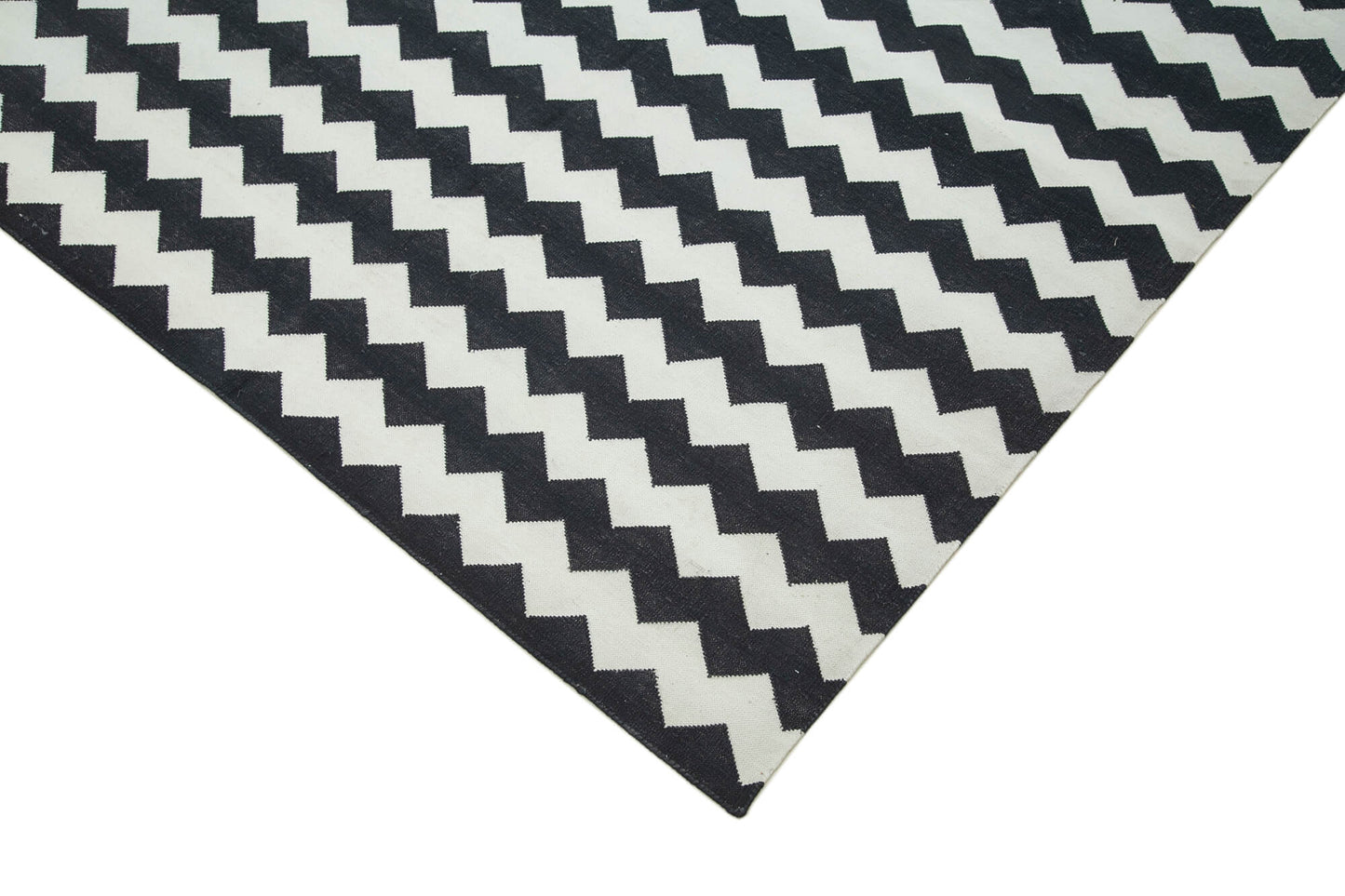 9x12 Black Dhurrie Rug - 32659