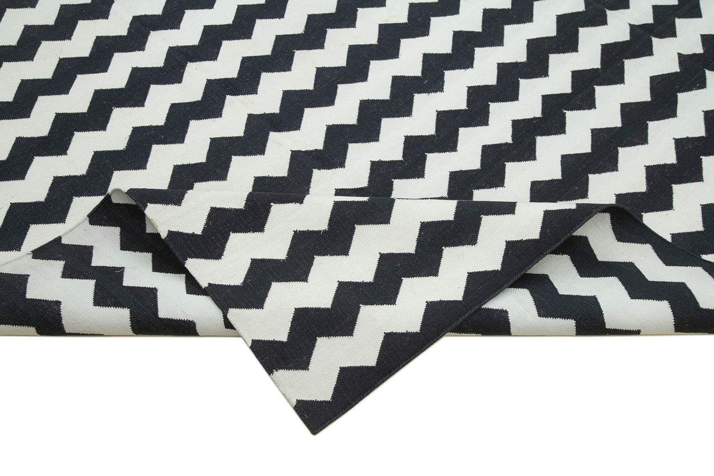 9x12 Black Dhurrie Rug - 32659