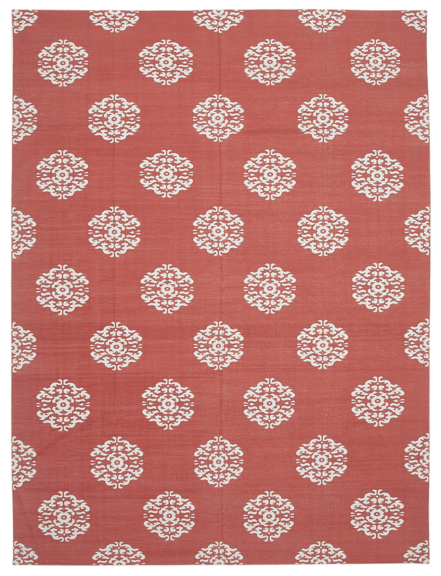 9x12 Red Dhurrie Rug - 32660