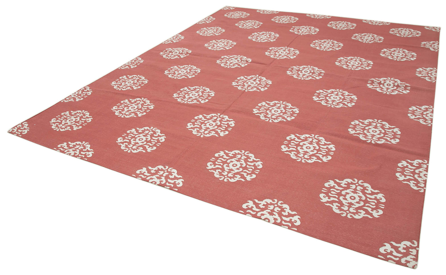 9x12 Red Dhurrie Rug - 32661