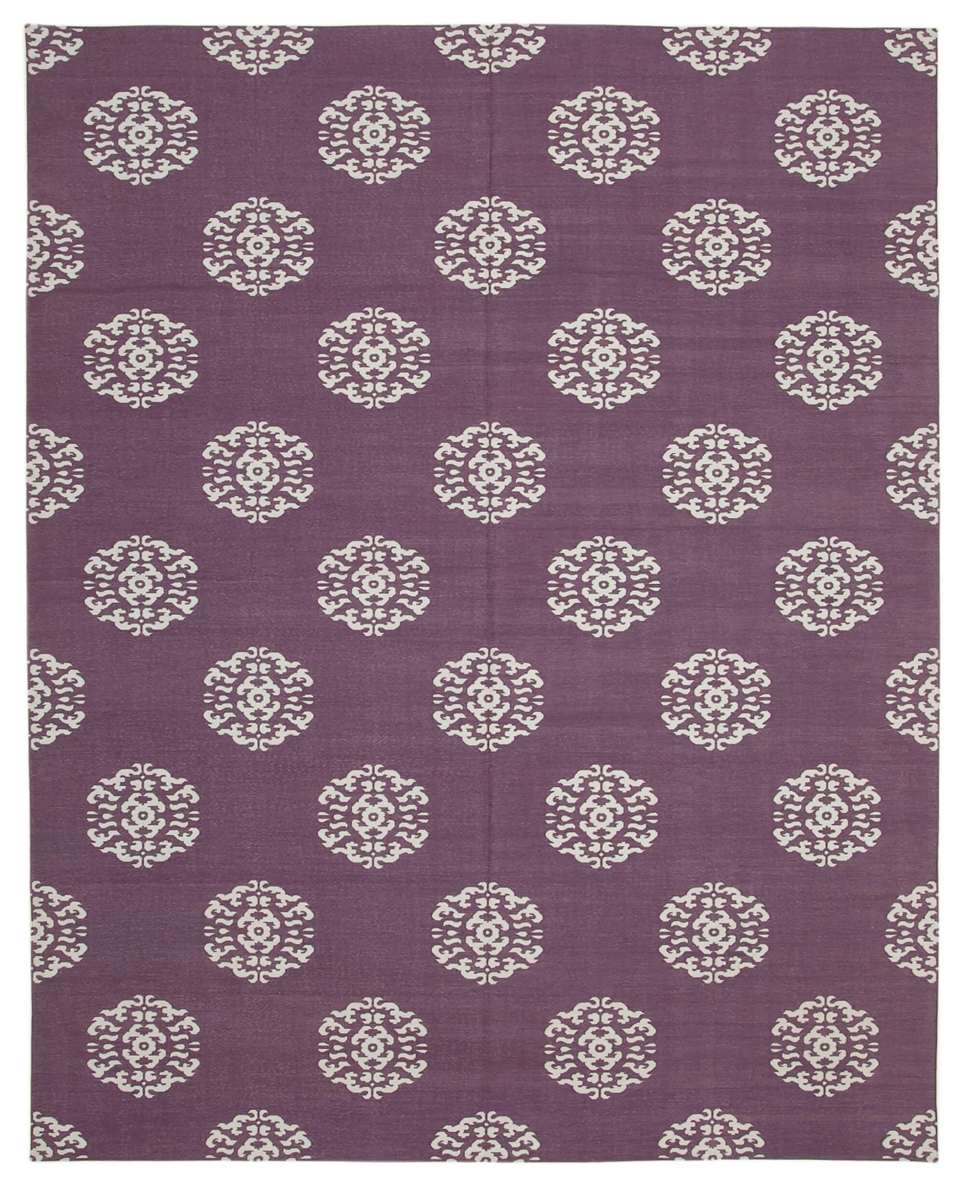 9x12 Purple Dhurrie Rug - 32663