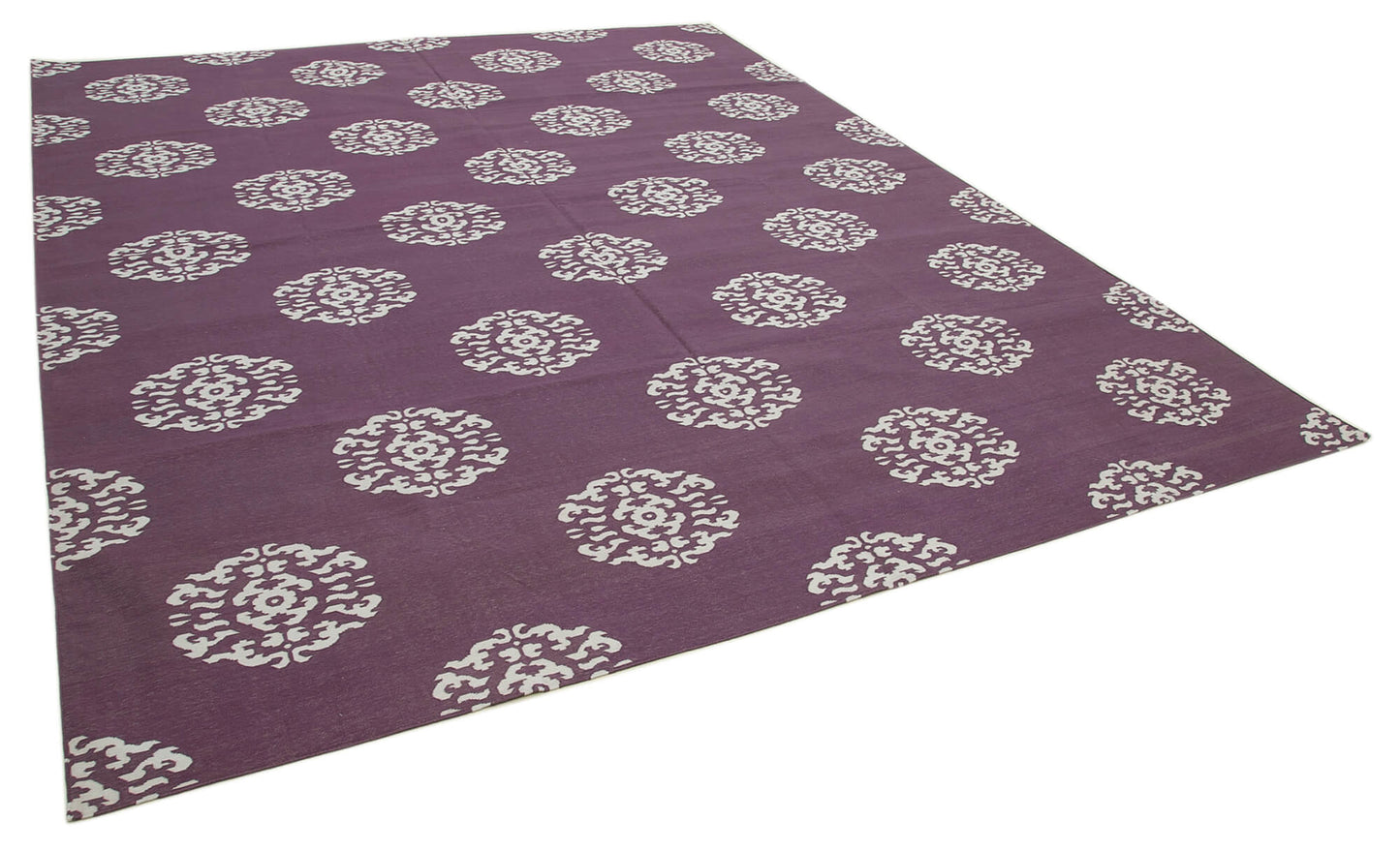 9x12 Purple Dhurrie Rug - 32663