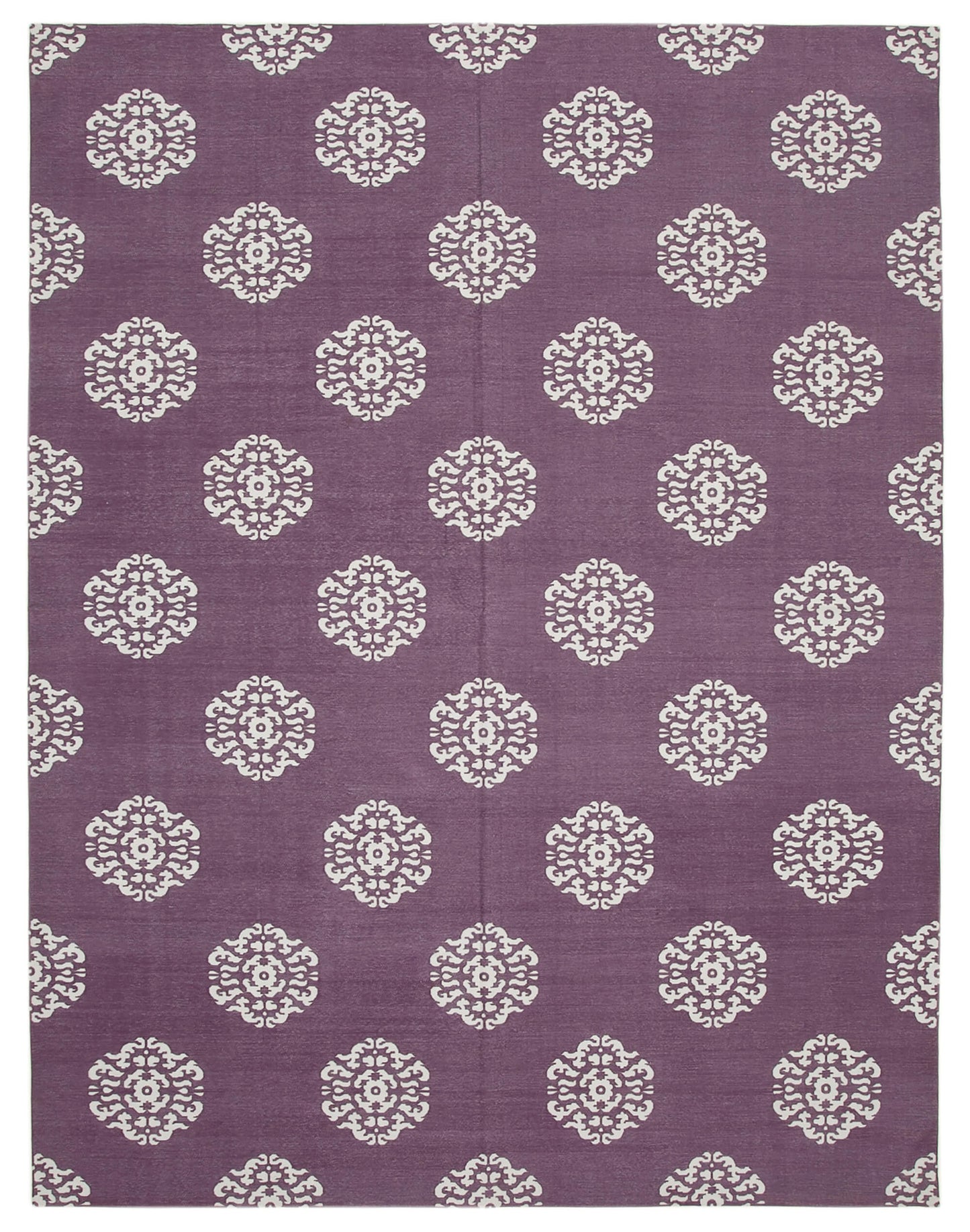 9x12 Purple Dhurrie Rug - 32664