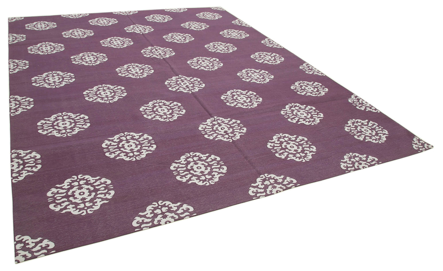 9x12 Purple Dhurrie Rug - 32664