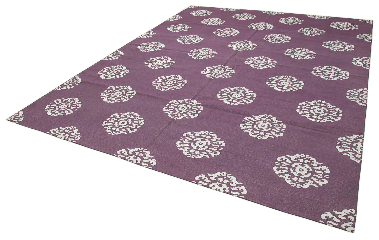 9x12 Purple Dhurrie Rug - 32664