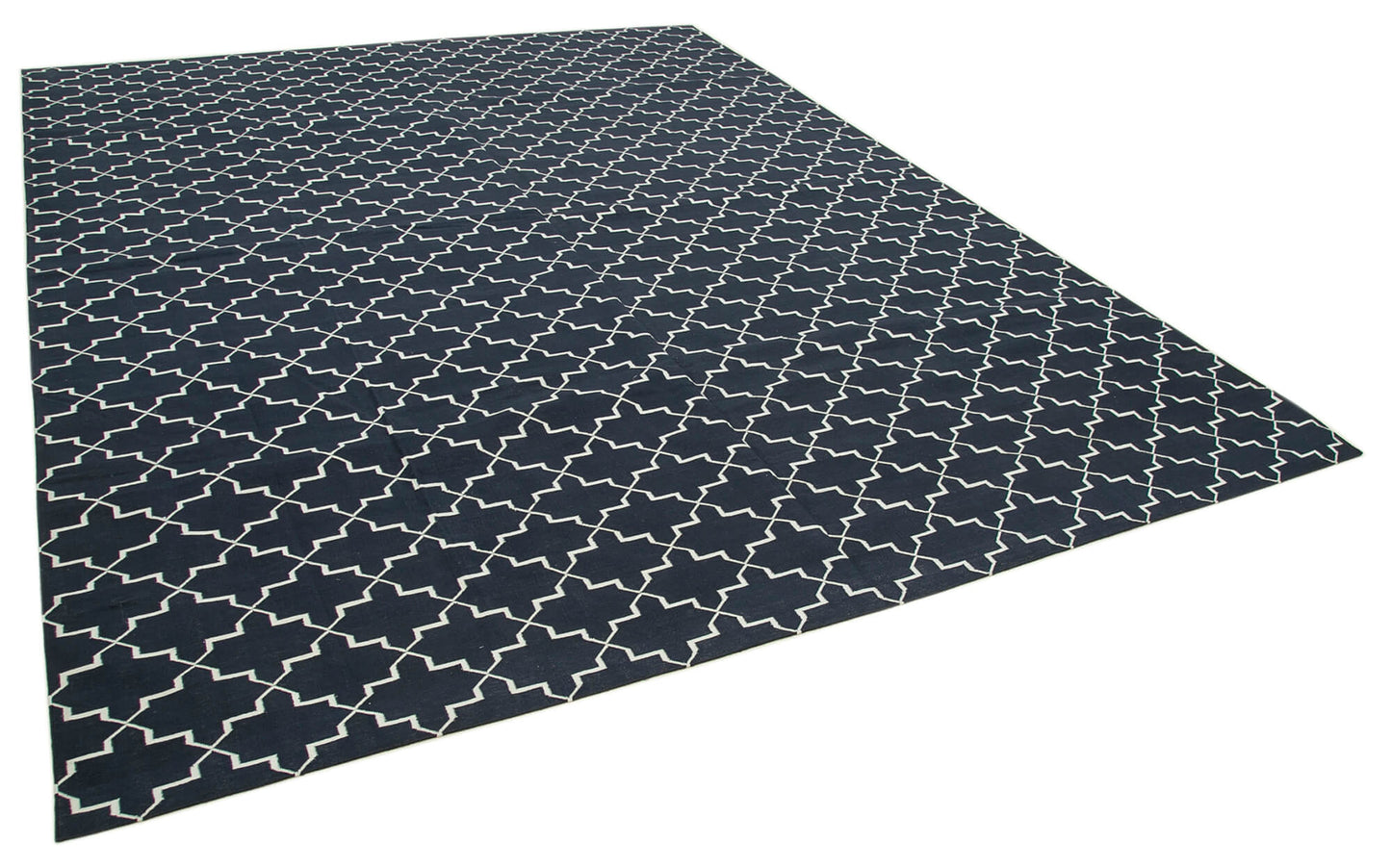 9x12 Black Dhurrie Rug - 32669