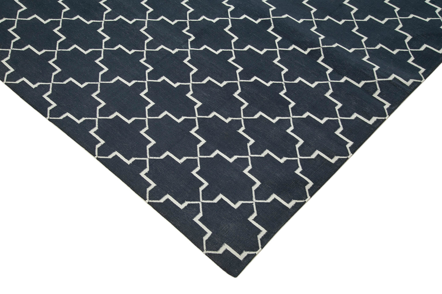 9x12 Black Dhurrie Rug - 32669