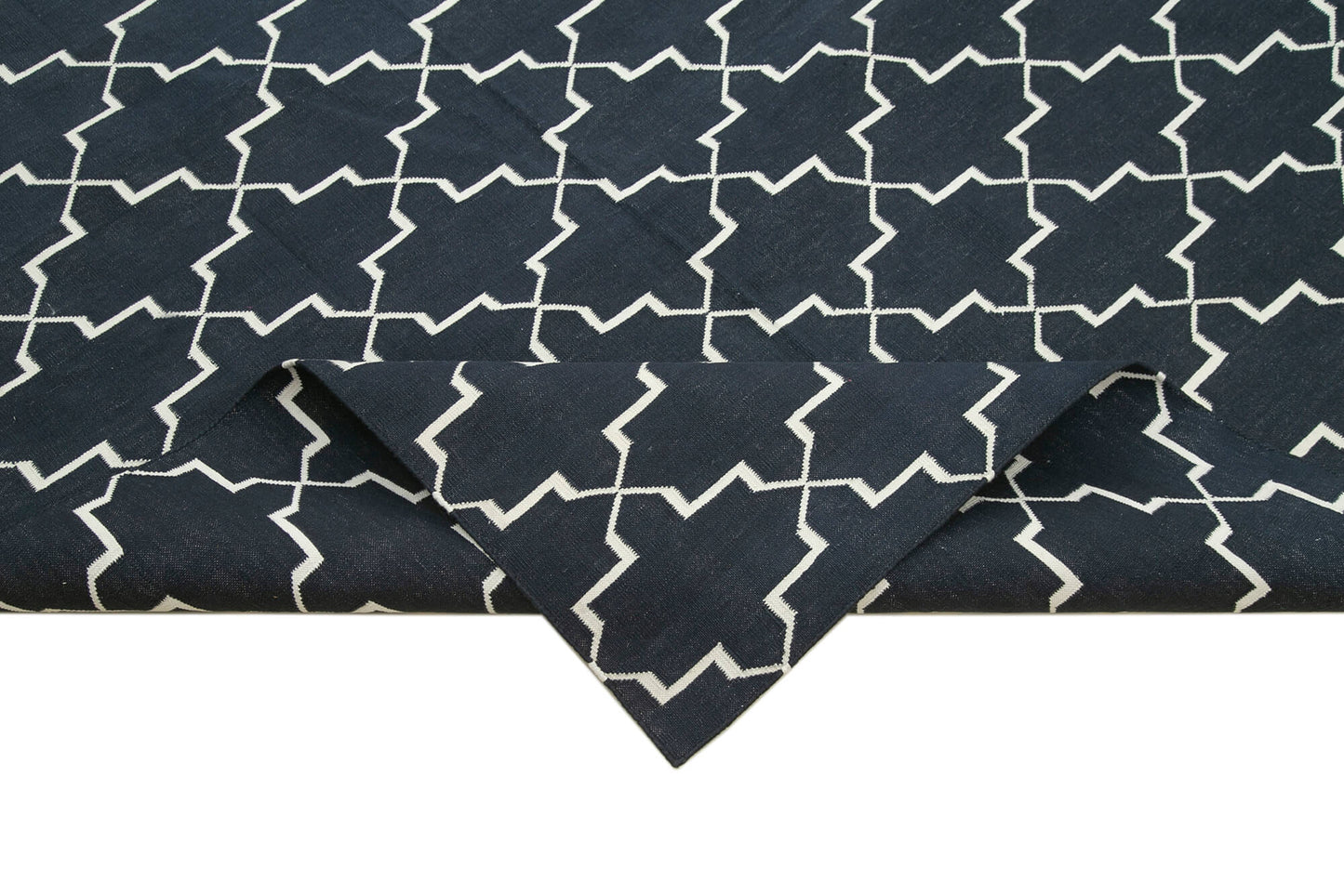 9x12 Black Dhurrie Rug - 32669