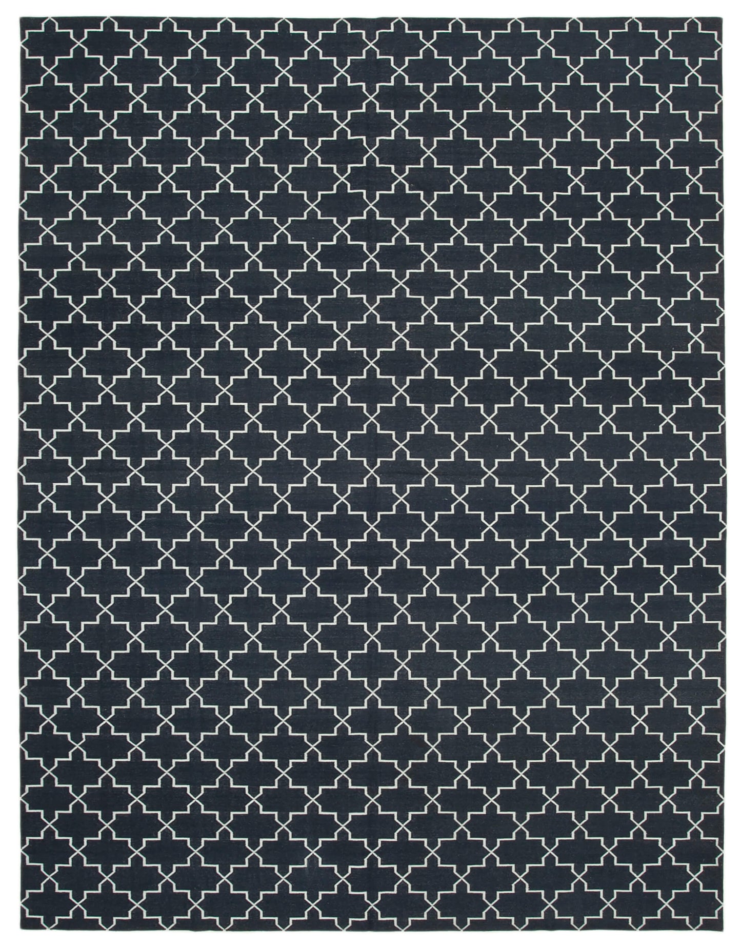 9x12 Black Dhurrie Rug - 32670