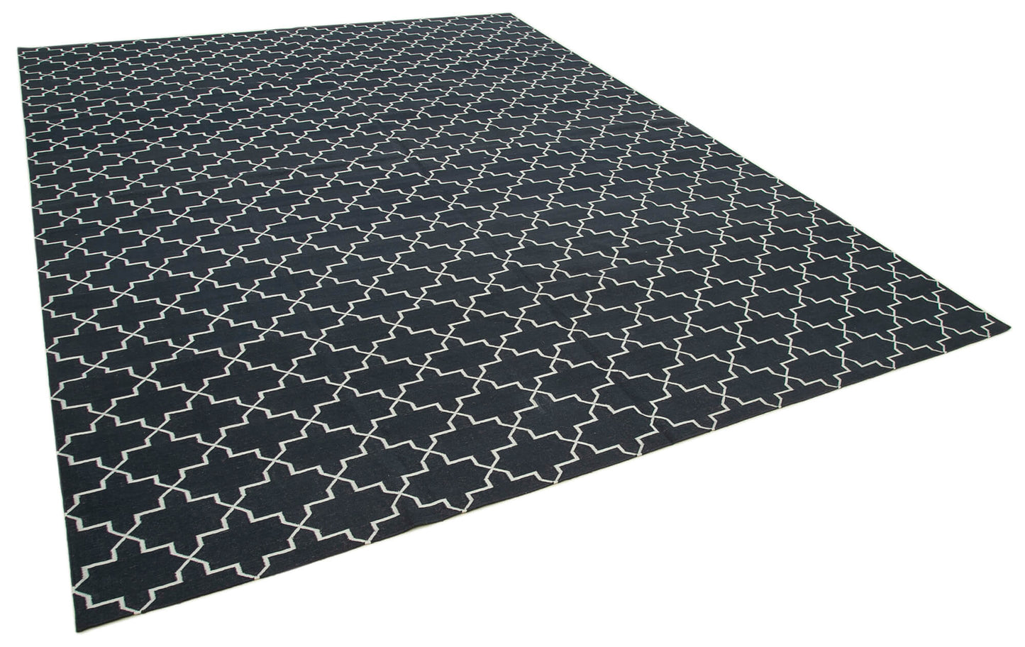 9x12 Black Dhurrie Rug - 32670