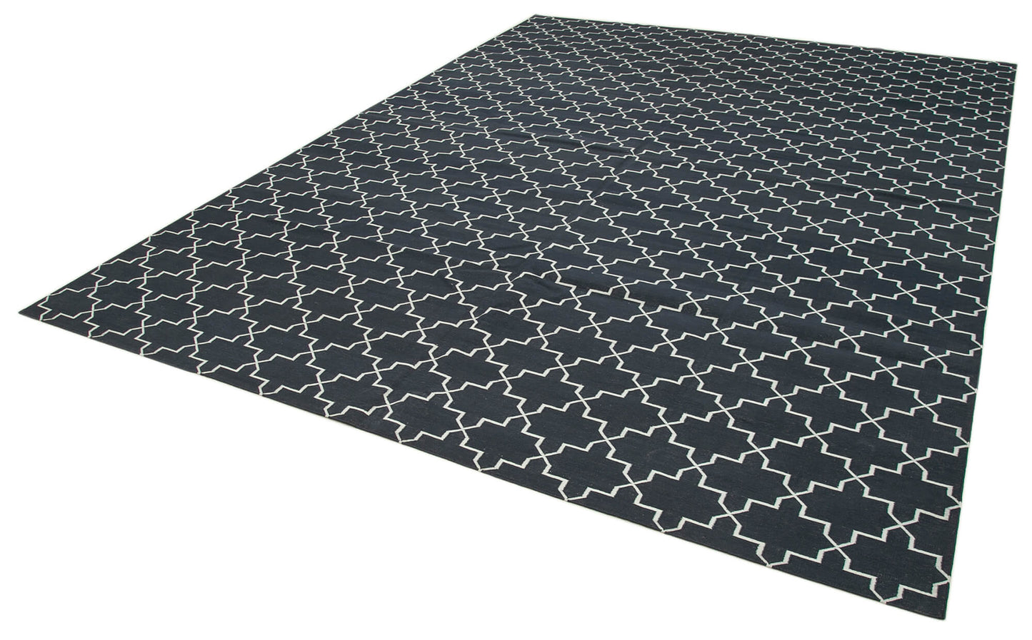 9x12 Black Dhurrie Rug - 32670