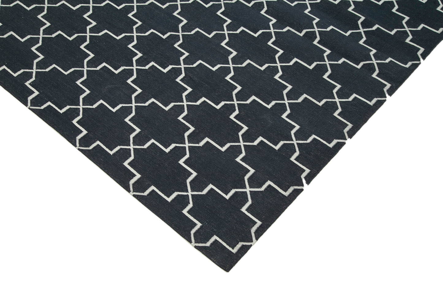 9x12 Black Dhurrie Rug - 32670