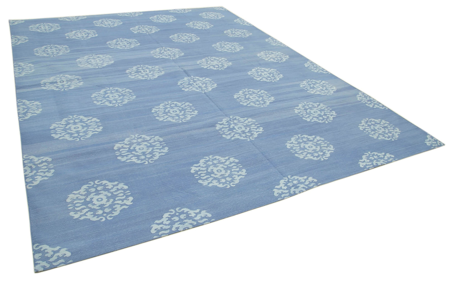 9x12 Blue Dhurrie Rug - 32672