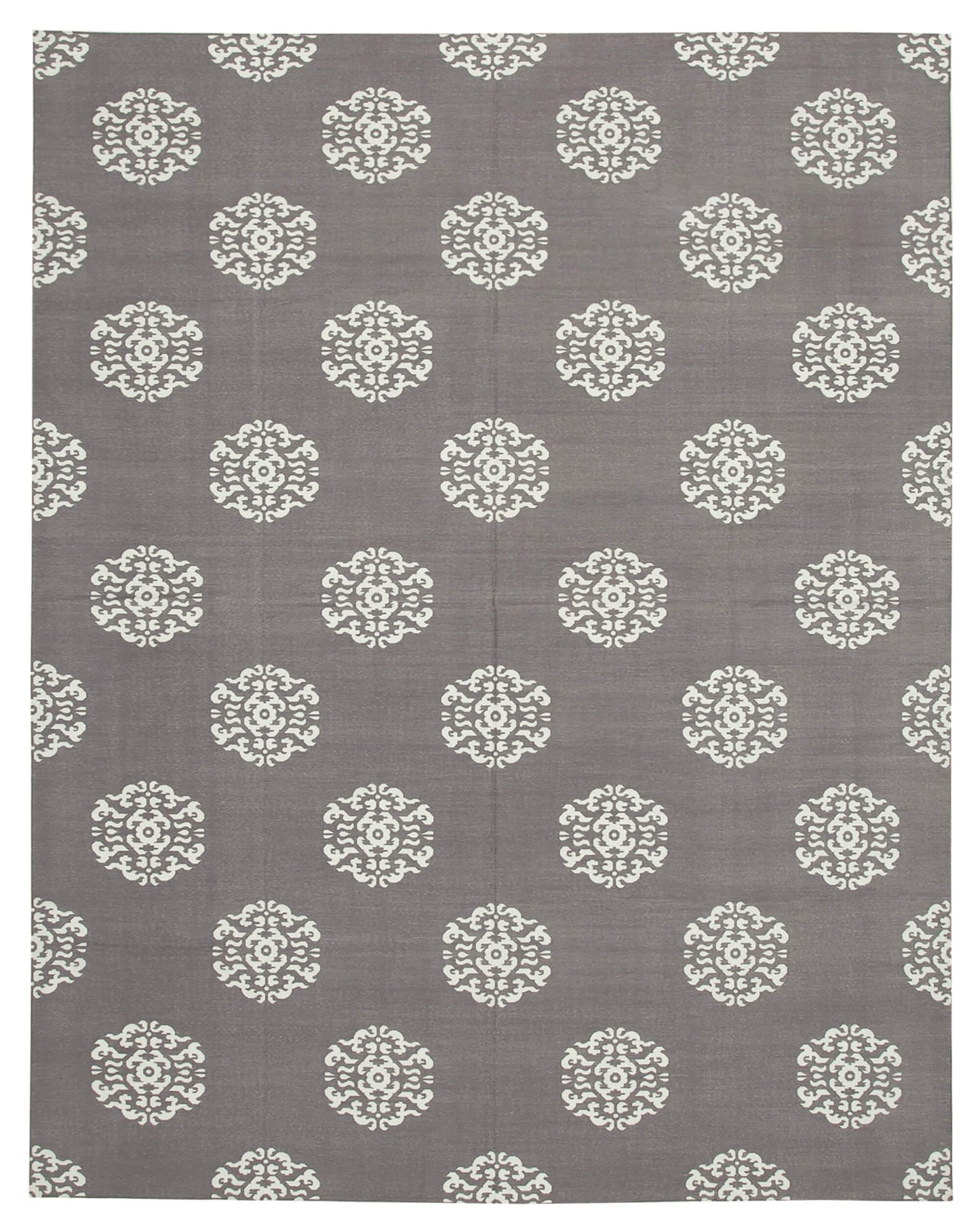 9x12 Grey Dhurrie Rug - 32674