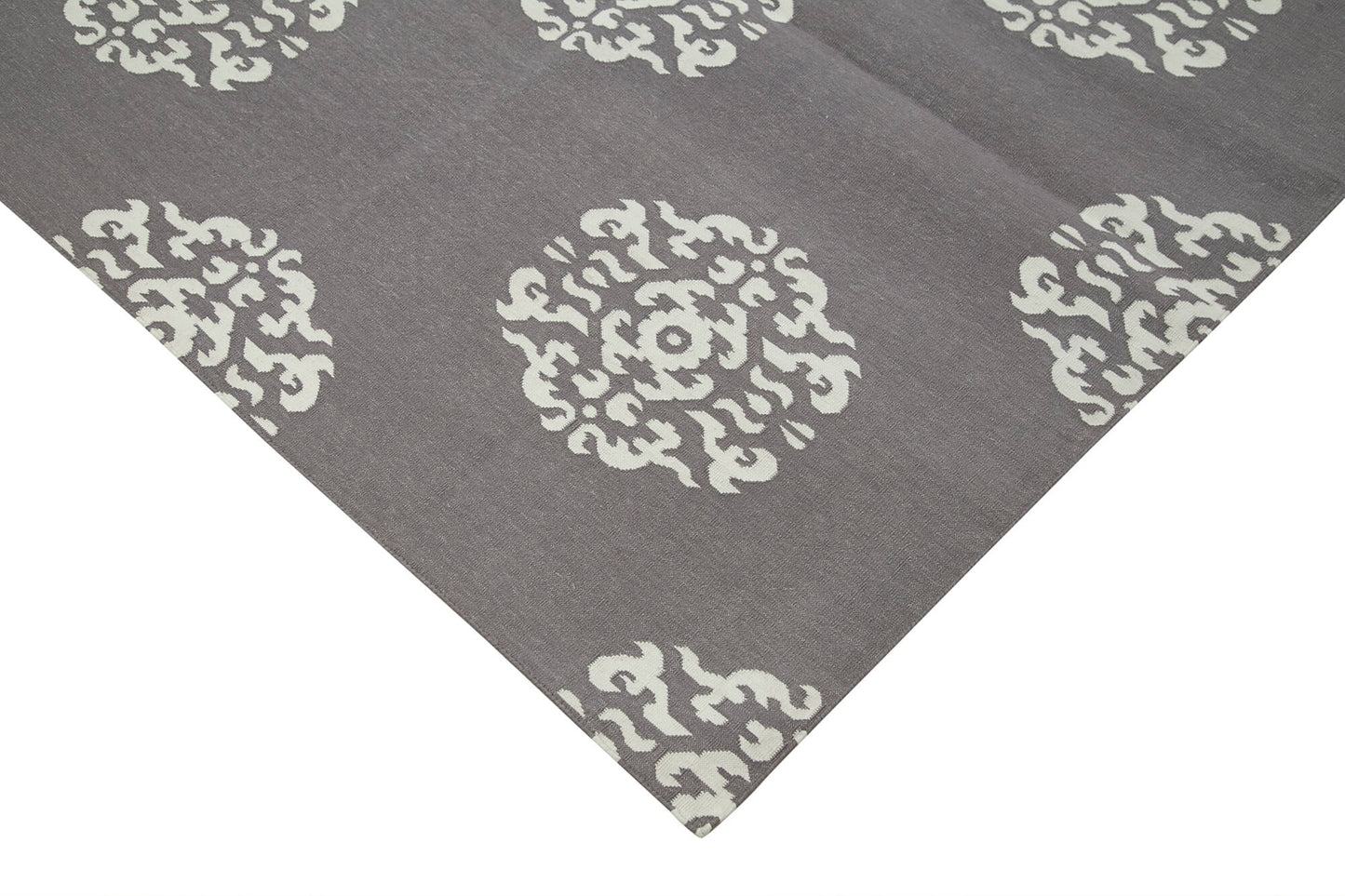 9x12 Grey Dhurrie Rug - 32674