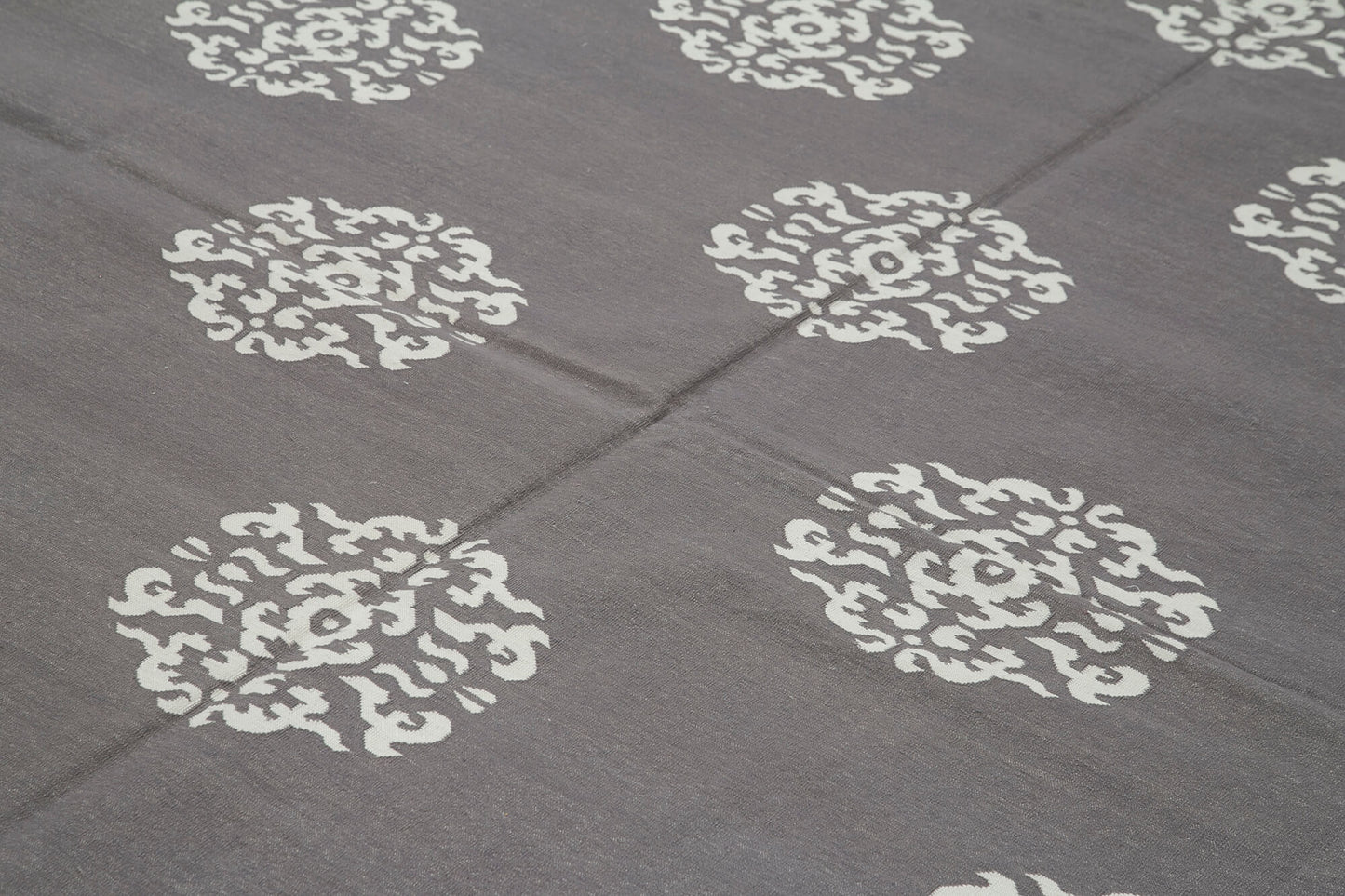 9x12 Grey Dhurrie Rug - 32674