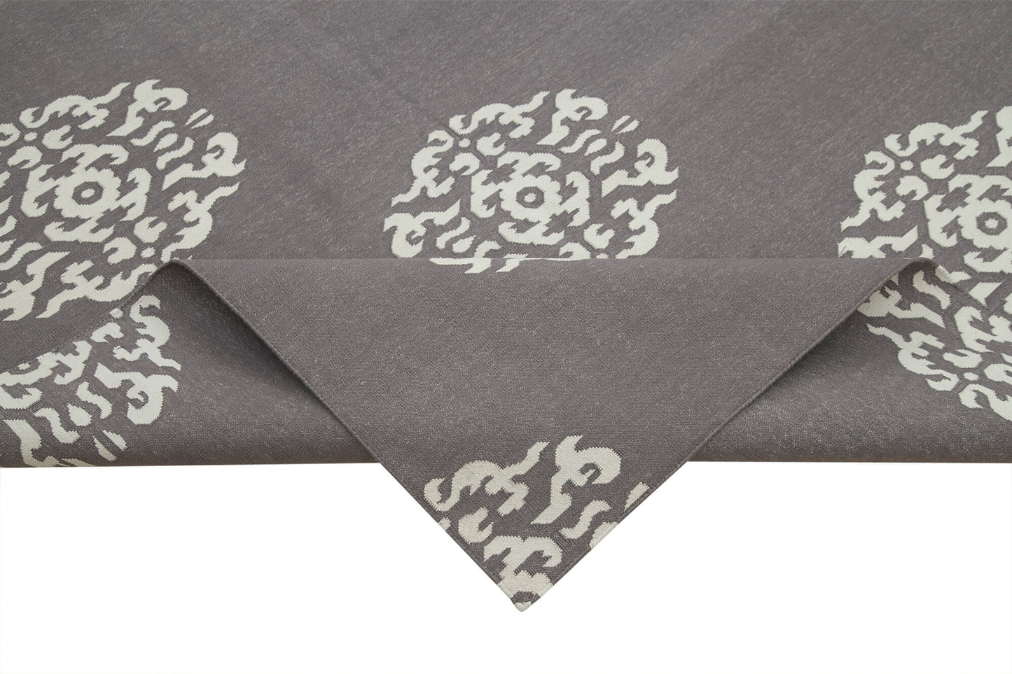 9x12 Grey Dhurrie Rug - 32674