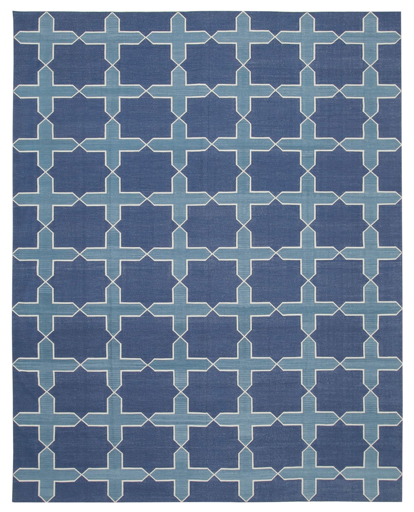 9x12 Blue Dhurrie Rug - 32677