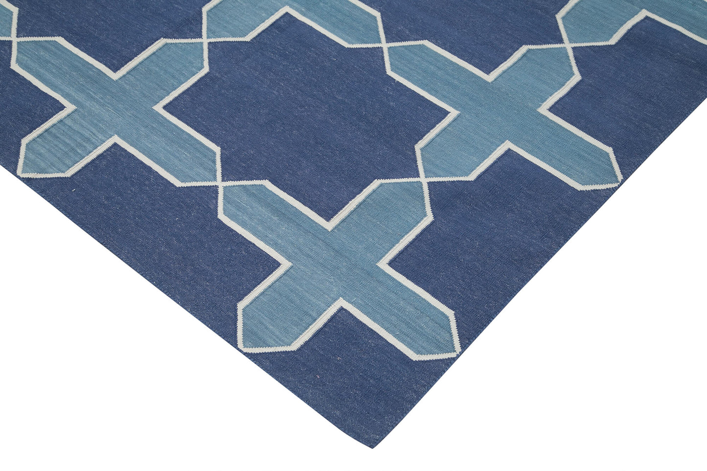 9x12 Blue Dhurrie Rug - 32677