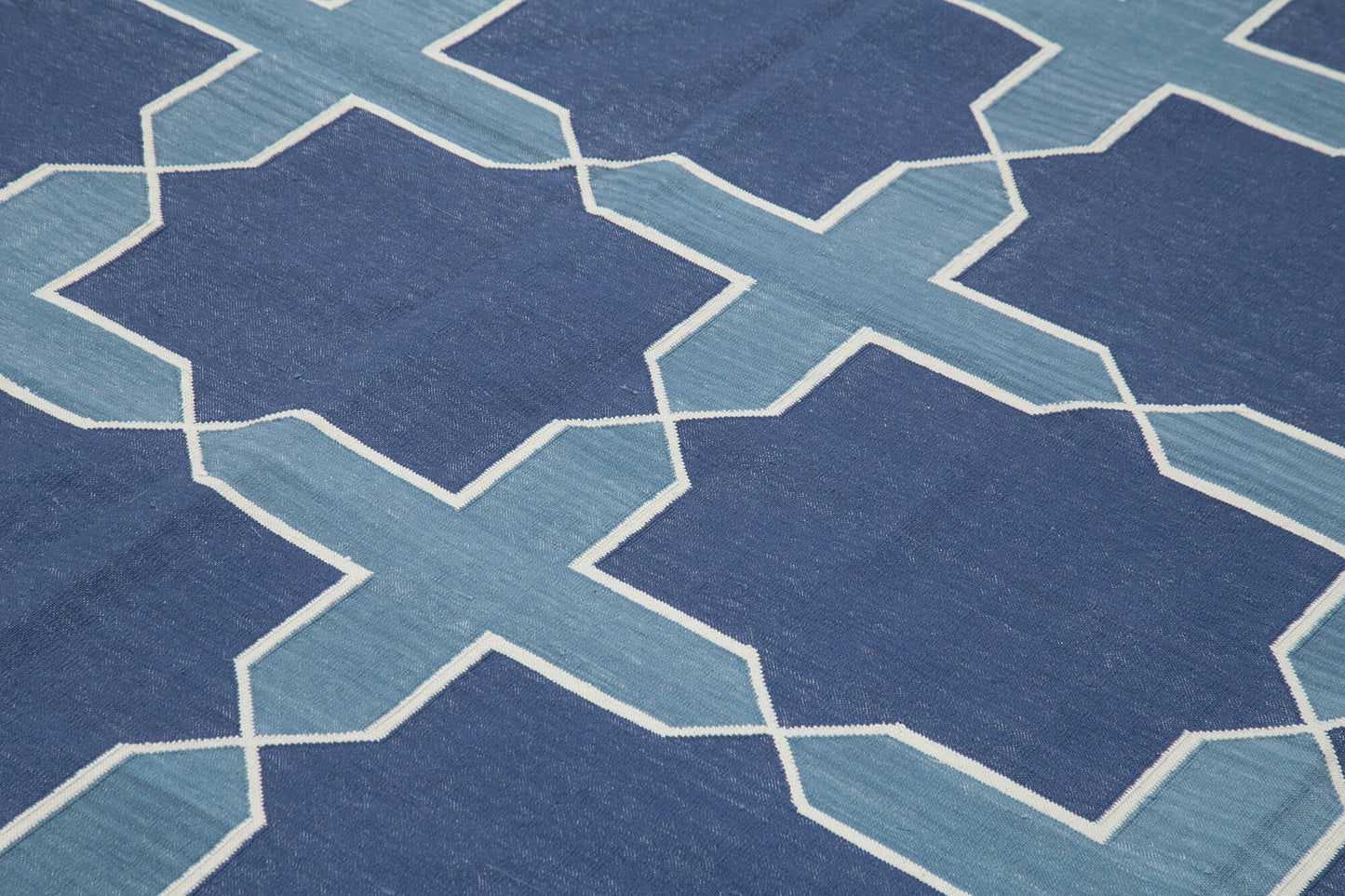 9x12 Blue Dhurrie Rug - 32677