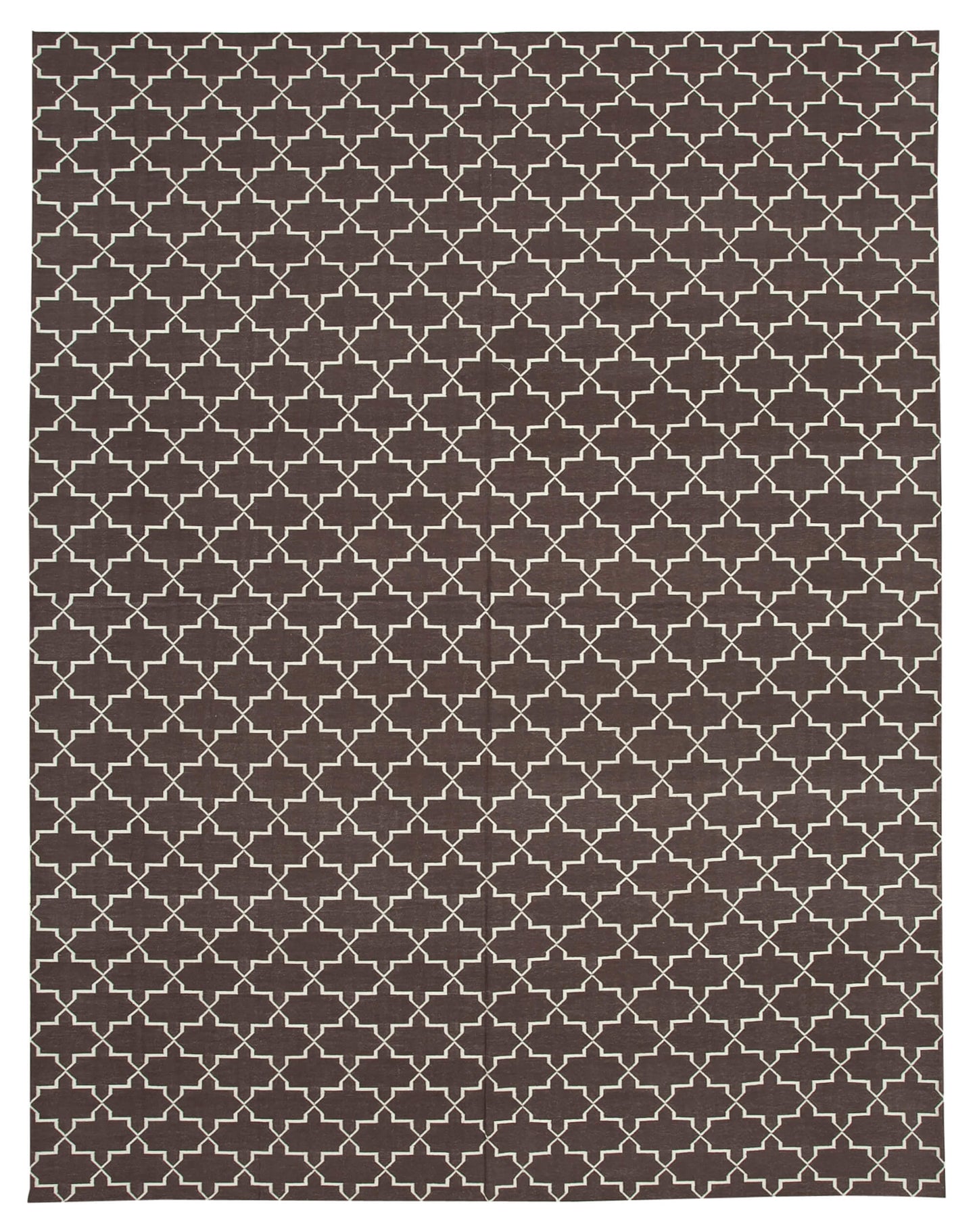 9x12 Brown Dhurrie Rug - 32678