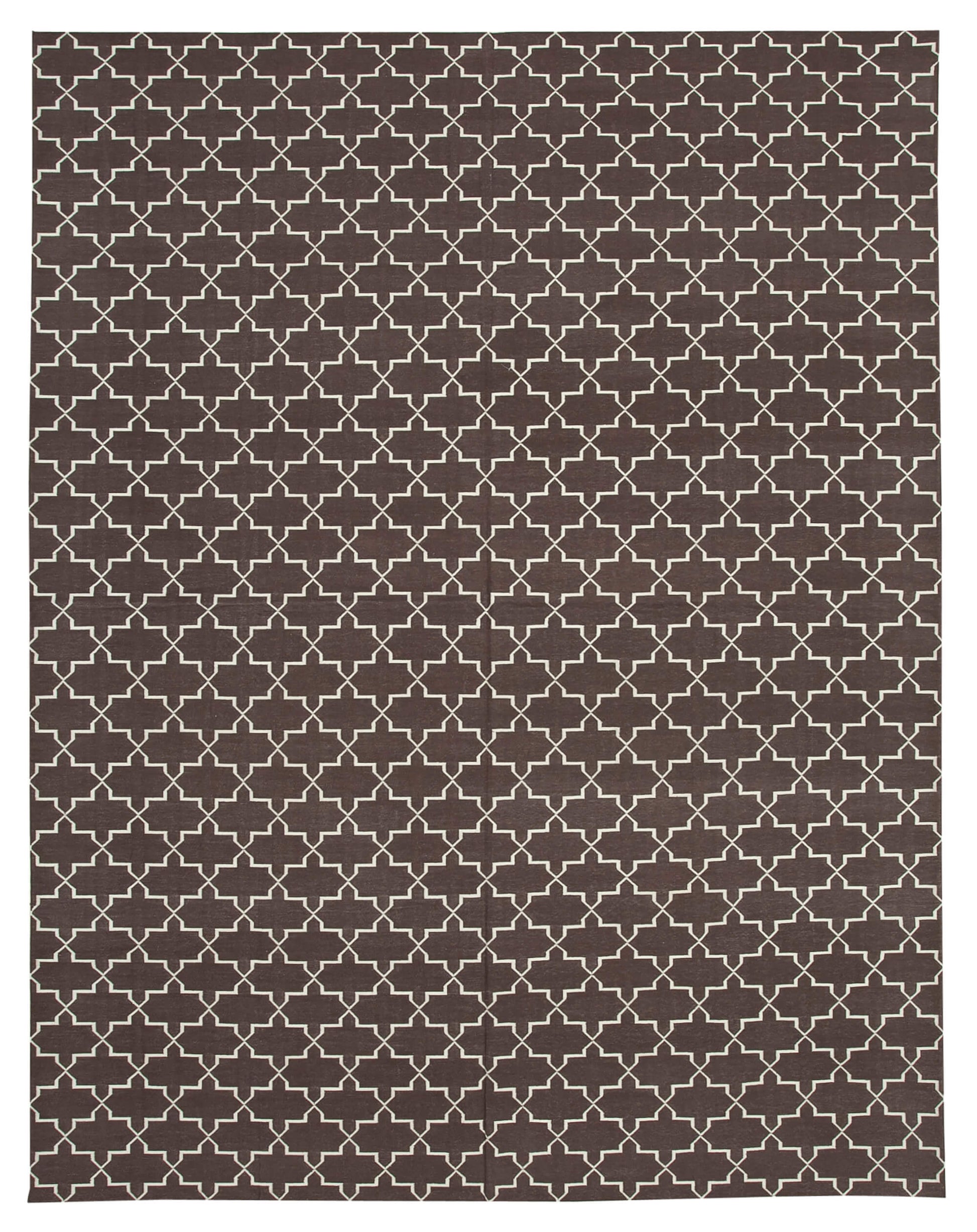 9x12 Brown Dhurrie Rug - 32678