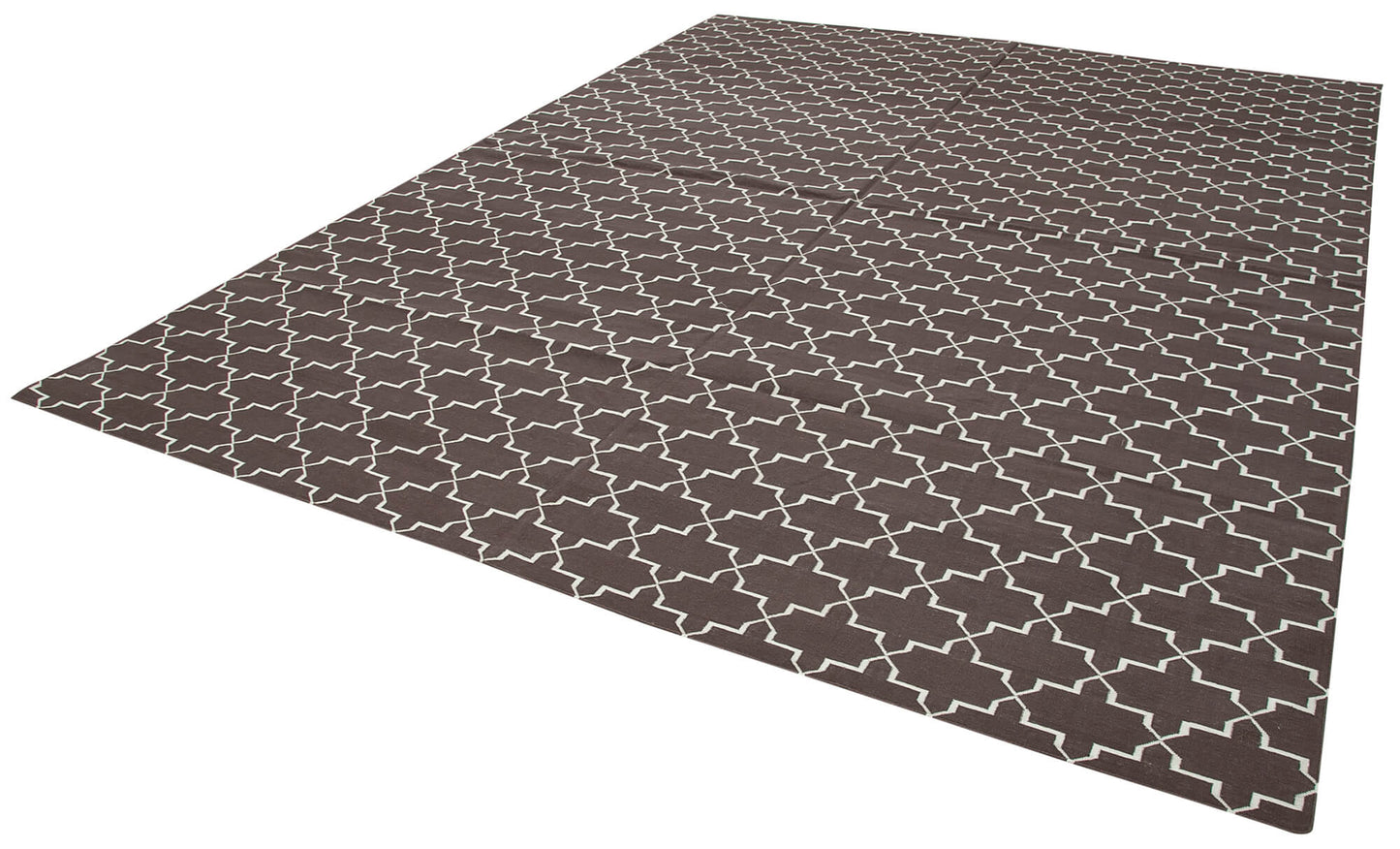 9x12 Brown Dhurrie Rug - 32678