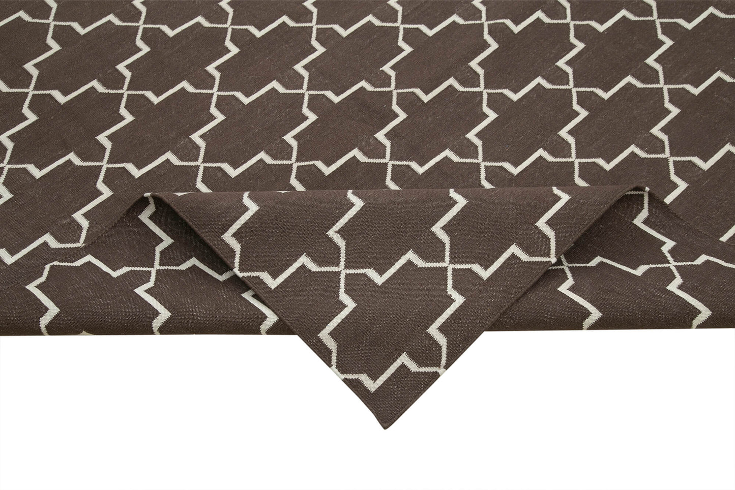 9x12 Brown Dhurrie Rug - 32678