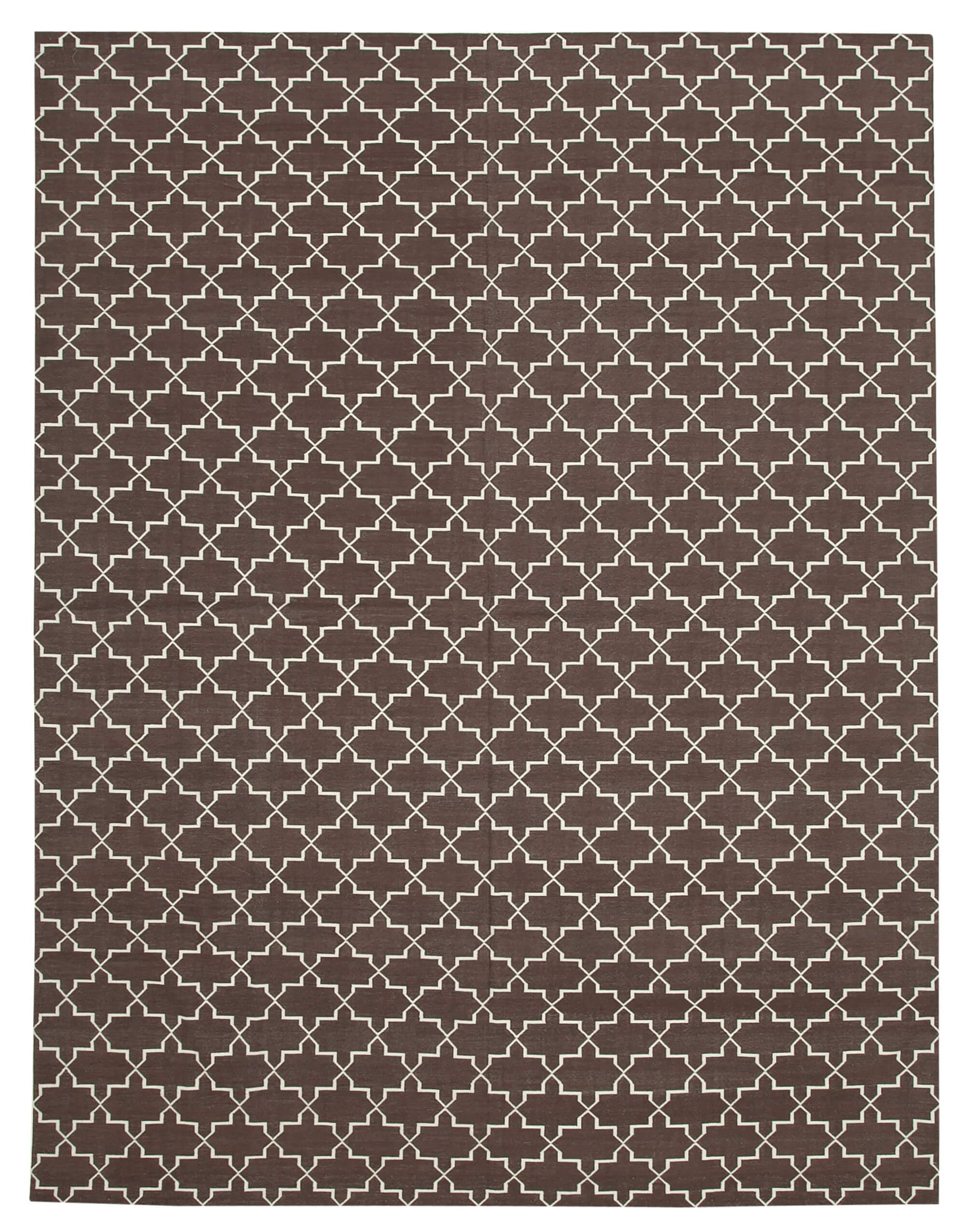 9x12 Brown Dhurrie Rug - 32679