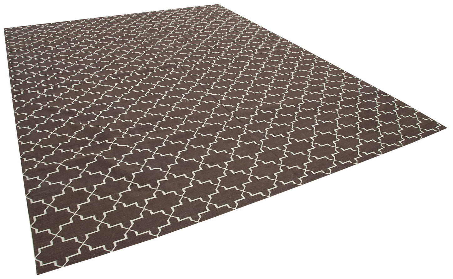 9x12 Brown Dhurrie Rug - 32679