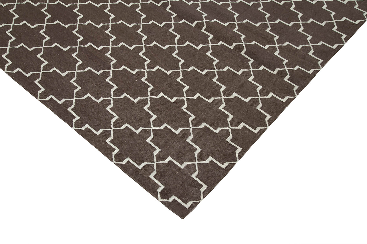 9x12 Brown Dhurrie Rug - 32679