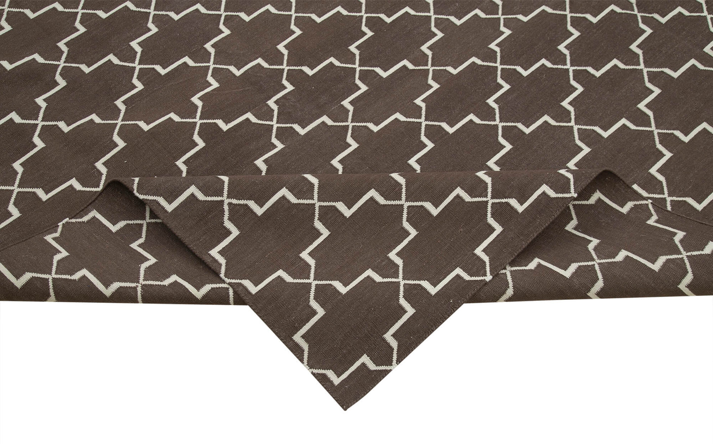 9x12 Brown Dhurrie Rug - 32679