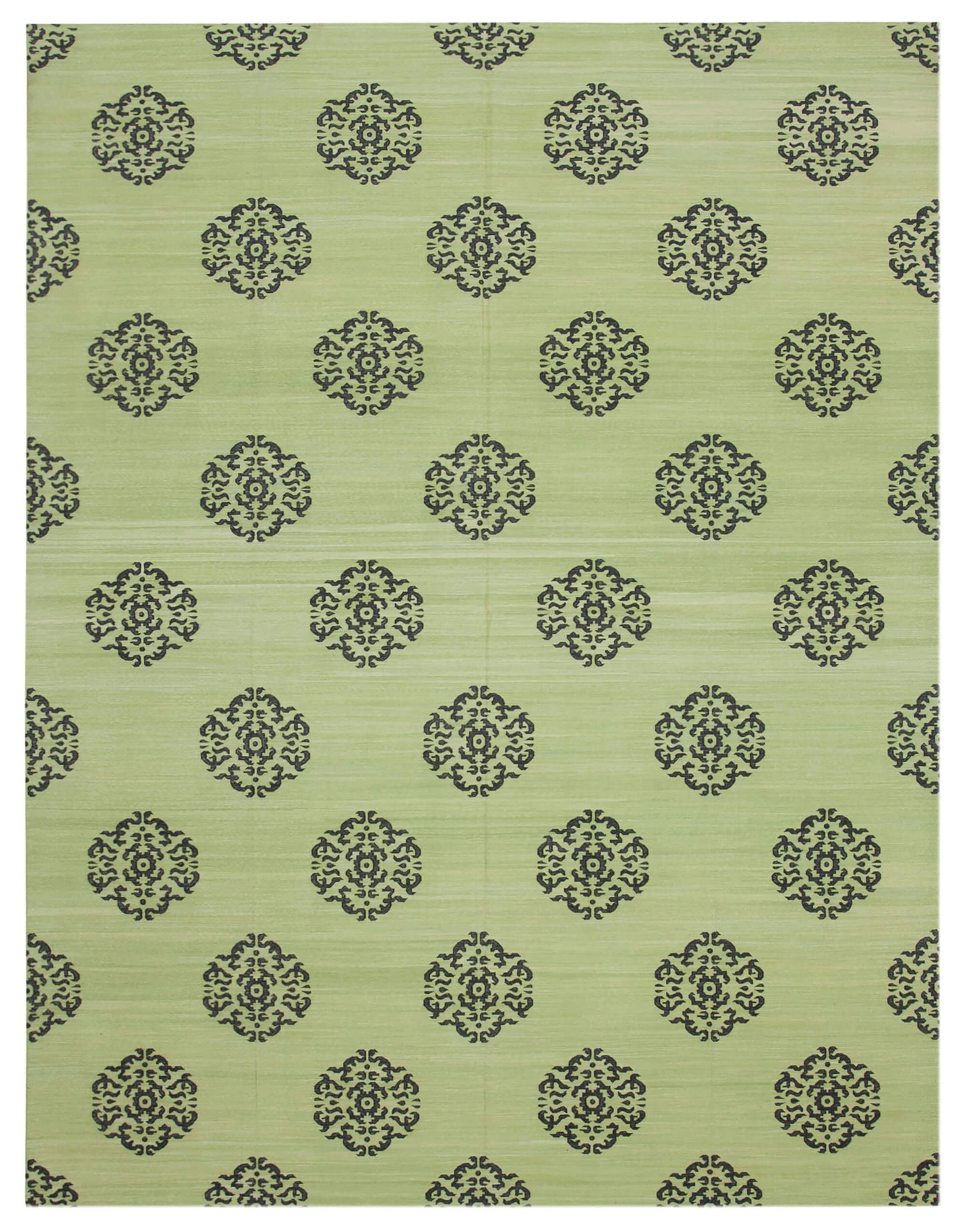 9x12 Green Dhurrie Rug - 32680