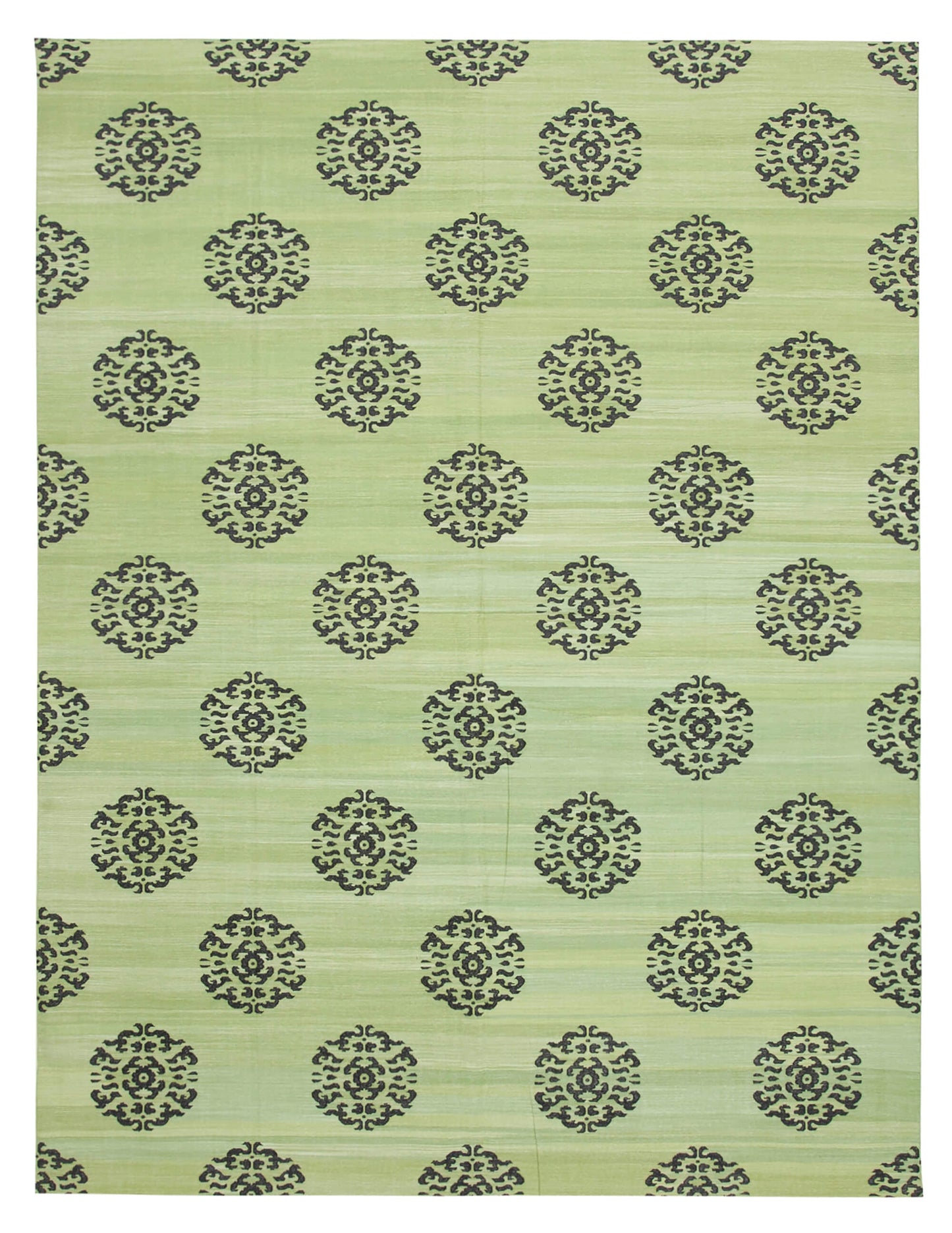 9x12 Green Dhurrie Rug - 32681