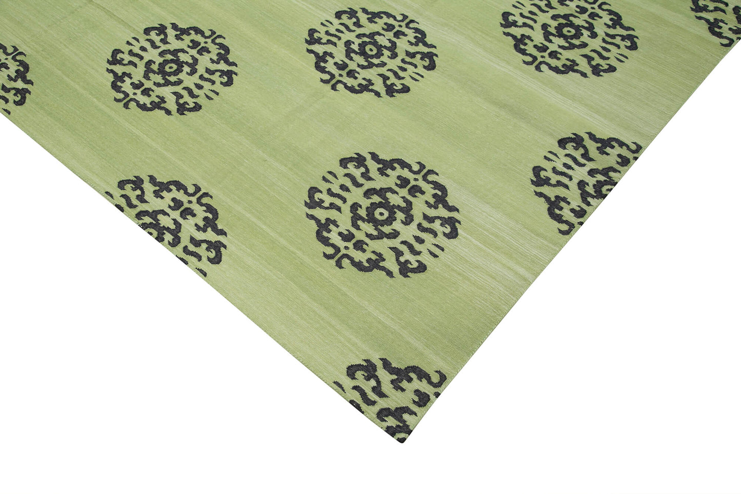 9x12 Green Dhurrie Rug - 32681