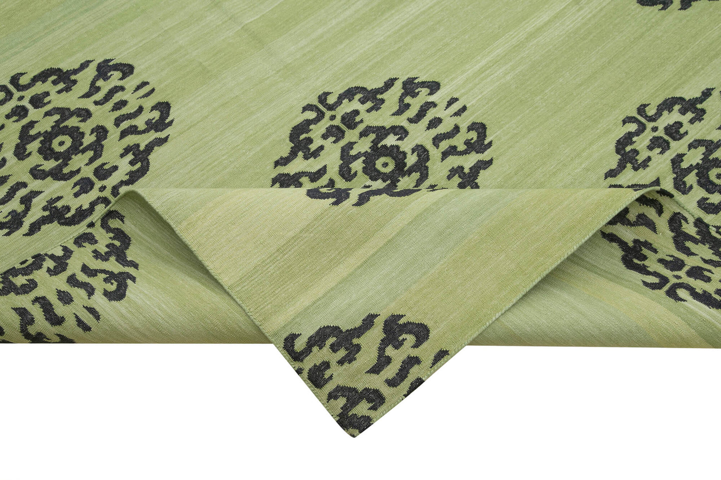 9x12 Green Dhurrie Rug - 32681