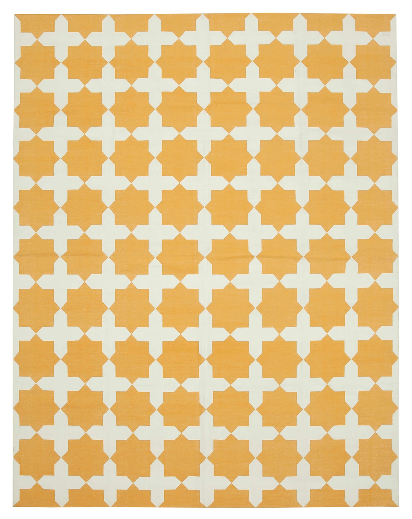 9x12 Yellow Dhurrie Rug - 32682