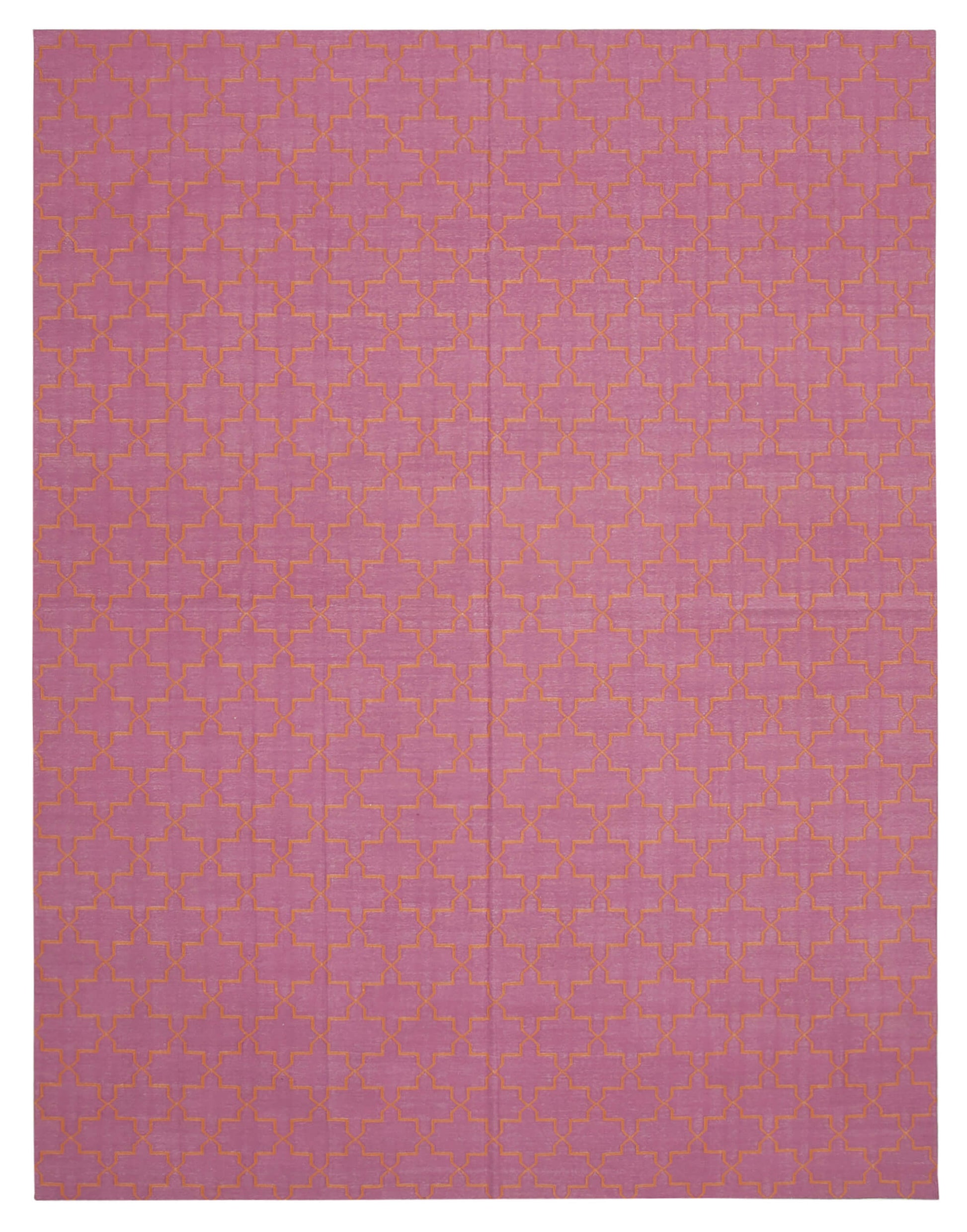 9x12 Pink Dhurrie Rug - 32685