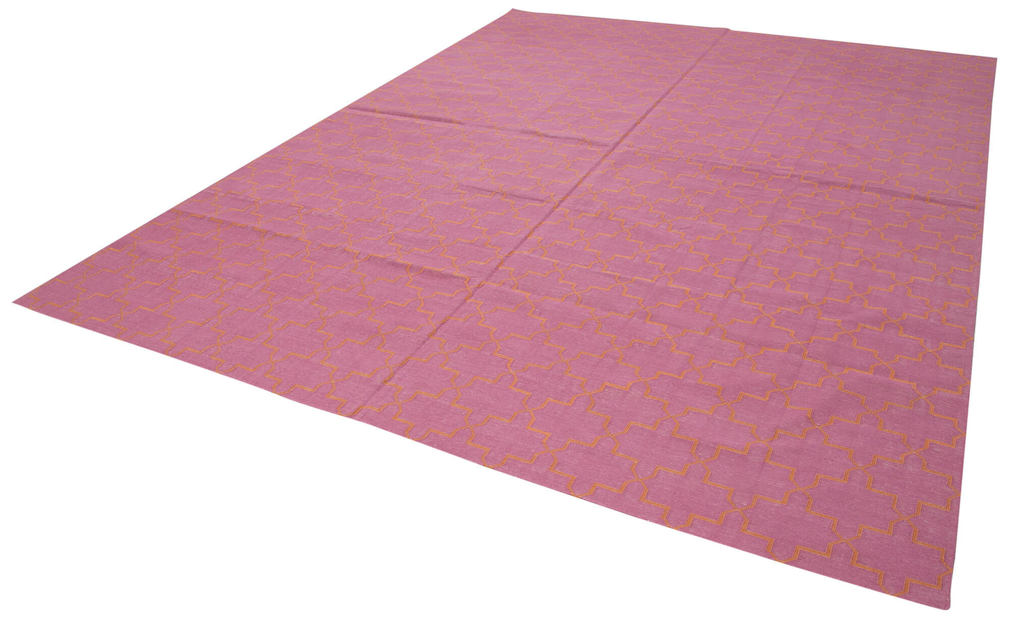 9x12 Pink Dhurrie Rug - 32685