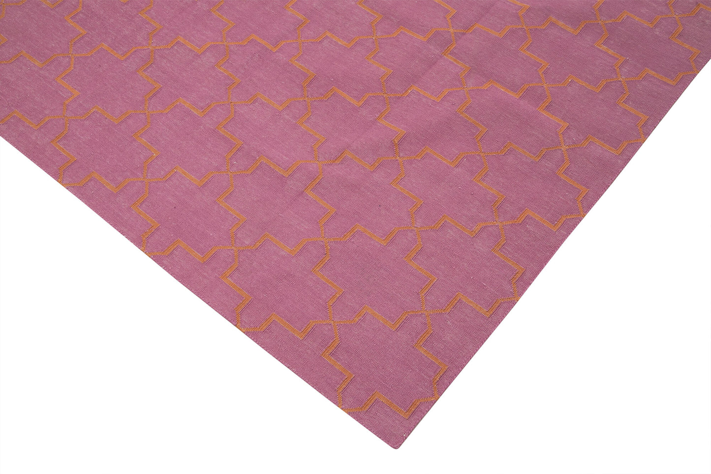 9x12 Pink Dhurrie Rug - 32685