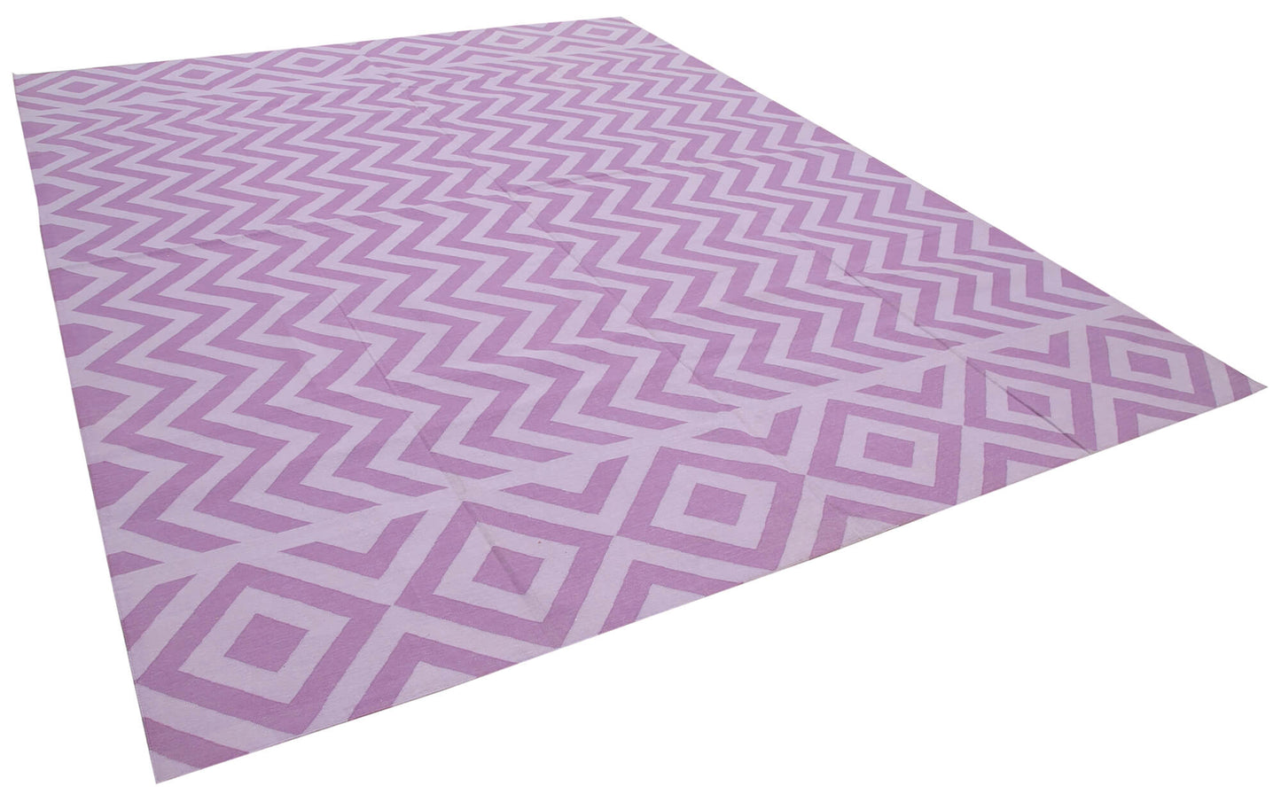 9x12 Purple Dhurrie Rug - 32690