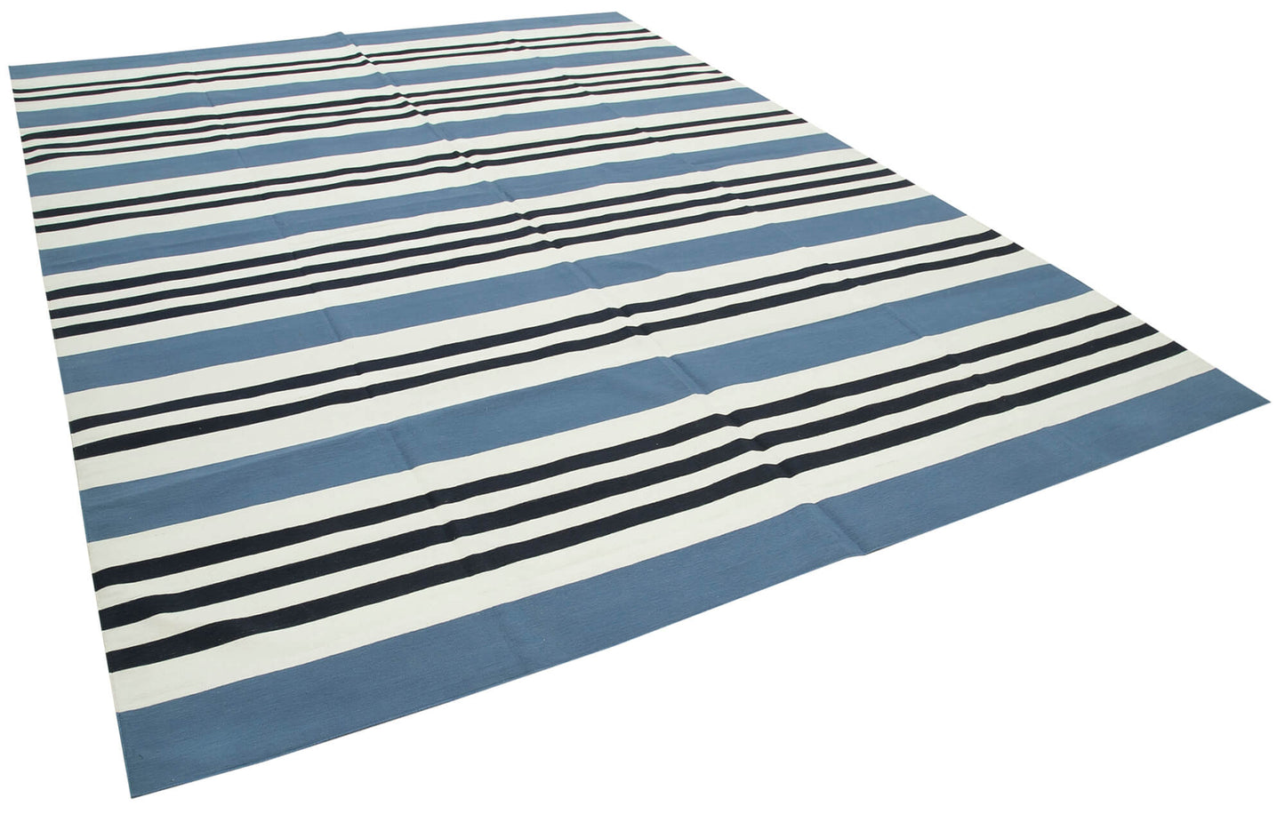 9x12 Blue Dhurrie Rug - 32692