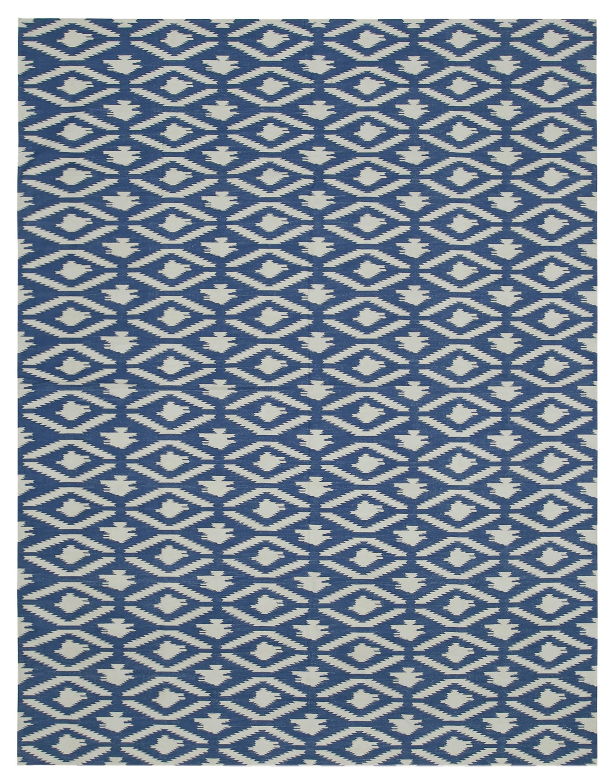 9x12 Blue Dhurrie Rug - 32694