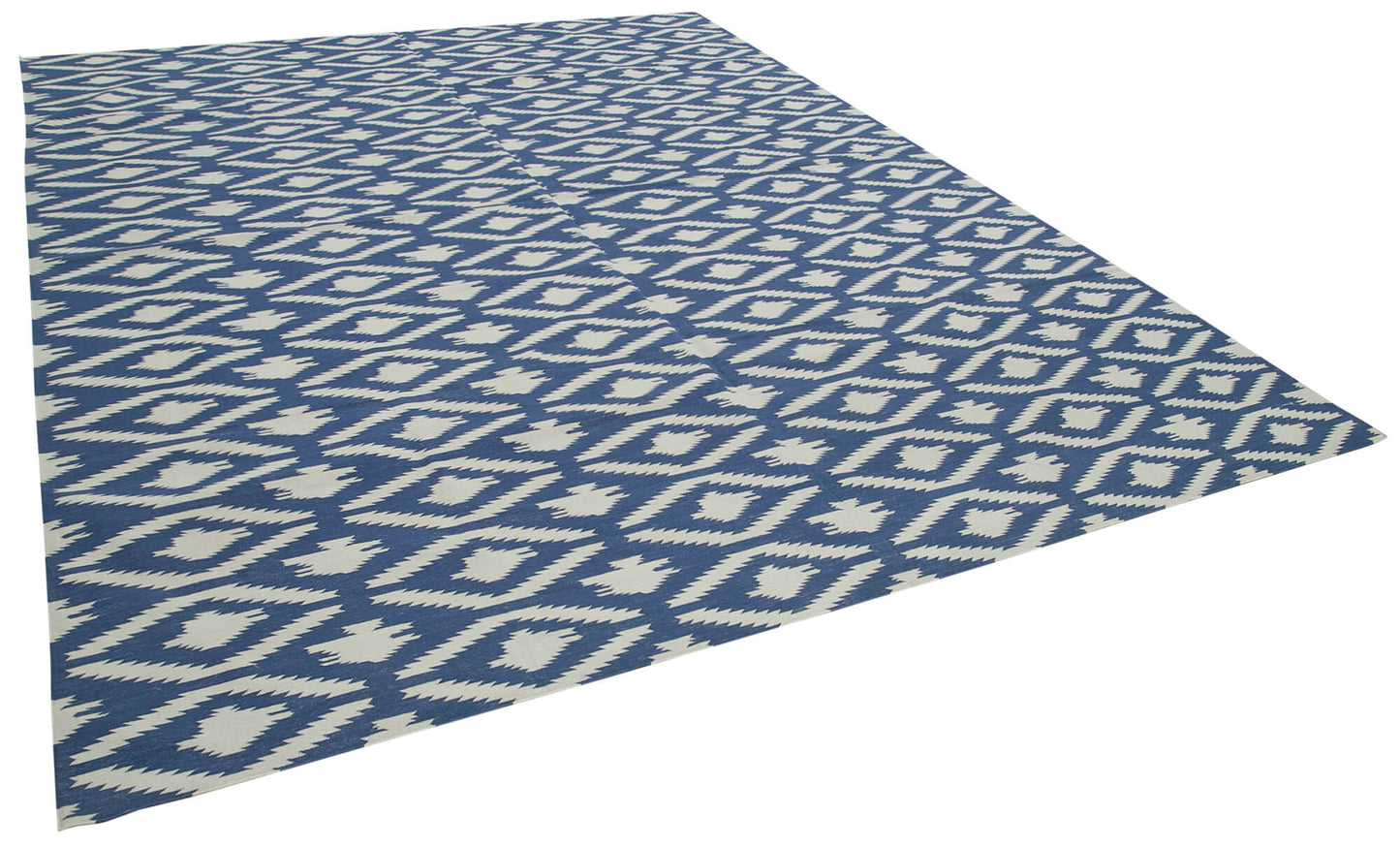 9x12 Blue Dhurrie Rug - 32694