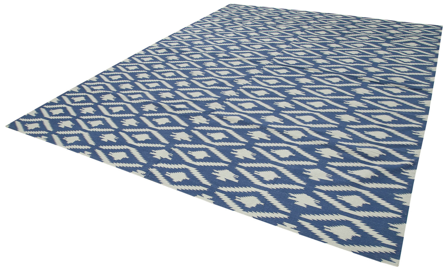 9x12 Blue Dhurrie Rug - 32694