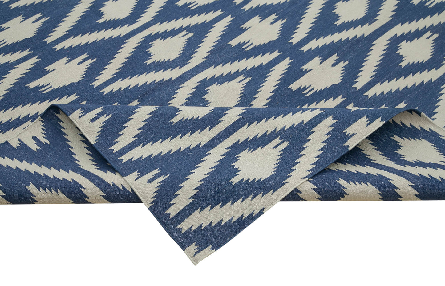 9x12 Blue Dhurrie Rug - 32694